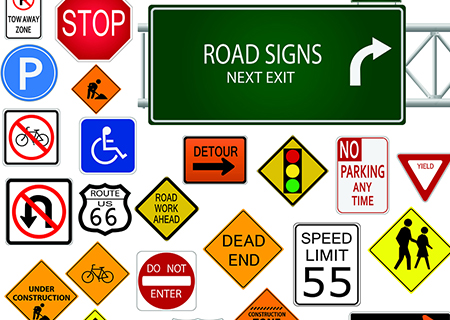 Traffic Street Signs